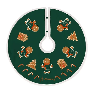 Miami Hurricanes Gingerbread Tree Skirt