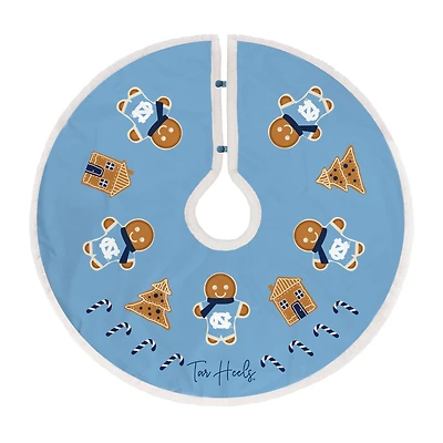 North Carolina Tar Heels Gingerbread Tree Skirt