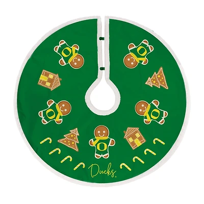 Oregon Ducks Gingerbread Tree Skirt