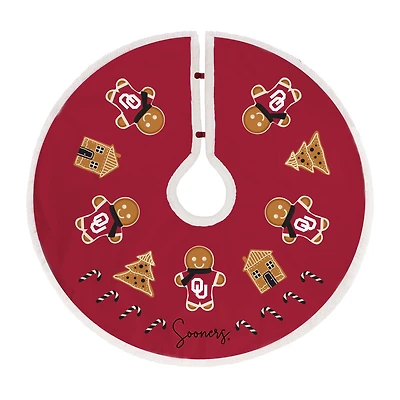 Oklahoma Sooners Gingerbread Tree Skirt