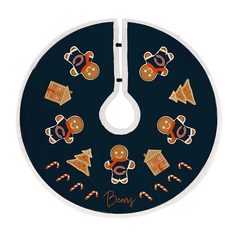 Chicago Bears Gingerbread Tree Skirt