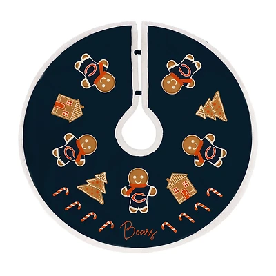 Chicago Bears Gingerbread Tree Skirt