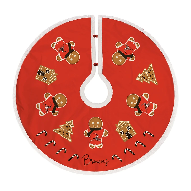 Cleveland Browns Gingerbread Tree Skirt
