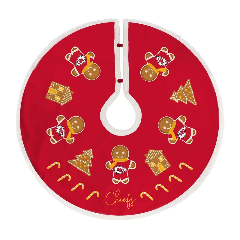 Kansas City Chiefs Gingerbread Tree Skirt