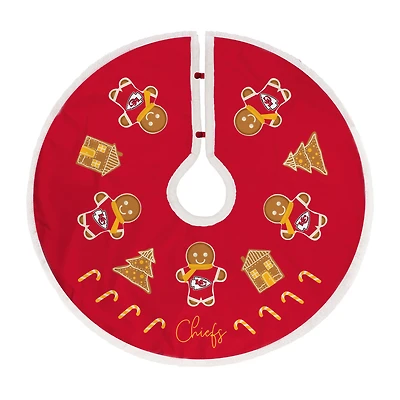 Kansas City Chiefs Gingerbread Tree Skirt