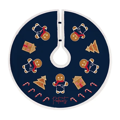 New England Patriots Gingerbread Tree Skirt