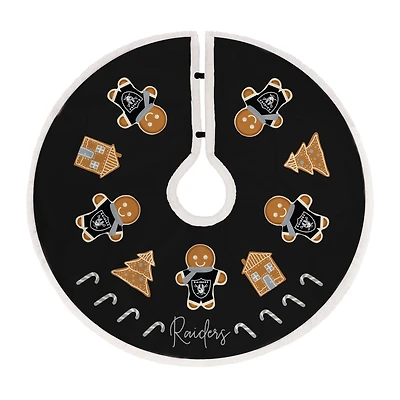Las Vegas Raiders Gingerbread Tree Skirt
