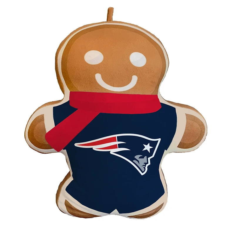 New England Patriots Gingerbread Holiday Plushlete