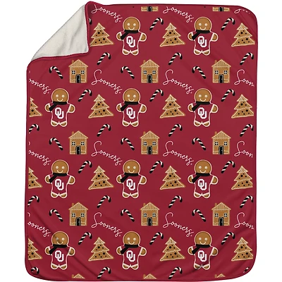 Oklahoma Sooners 60" x 70" Gingerbread Throw Blanket