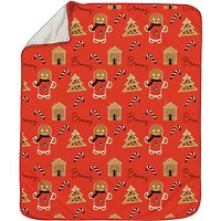 Cleveland Browns 60" x 70" Gingerbread Throw Blanket