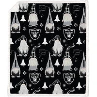 Las Vegas Raiders 70'' x 60'' Holiday Gnome Throw Blanket