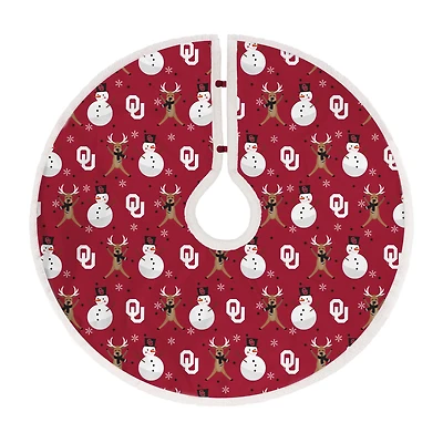 Oklahoma Sooners Reindeer Tree Skirt