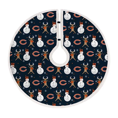 Chicago Bears Reindeer Tree Skirt