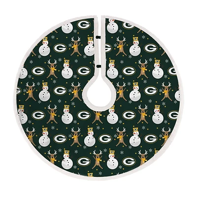 Green Bay Packers Reindeer Tree Skirt