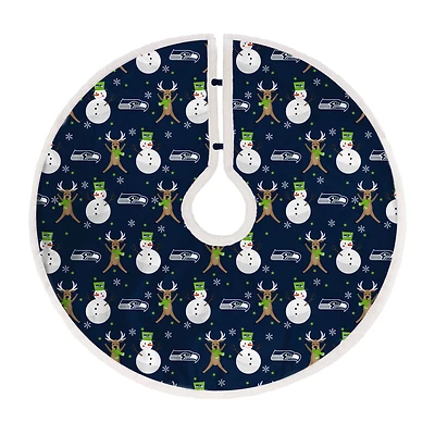 Seattle Seahawks Reindeer Tree Skirt
