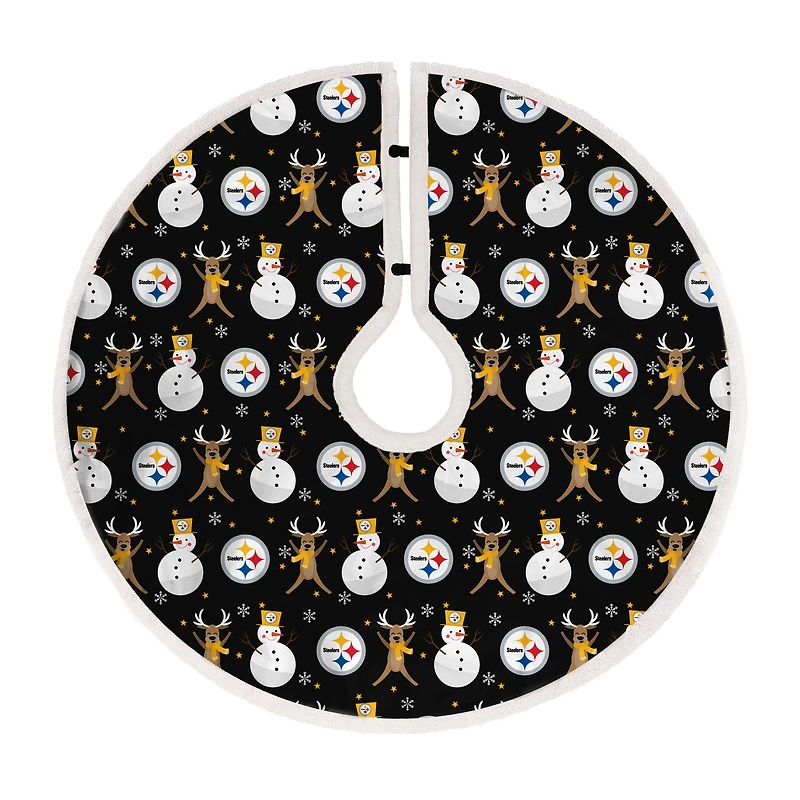 Pittsburgh Steelers Reindeer Tree Skirt