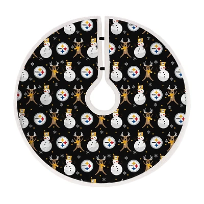 Pittsburgh Steelers Reindeer Tree Skirt