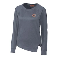Women's Cutter & Buck Heathered Navy Chicago Bears Jackson Pullover Sweatshirt