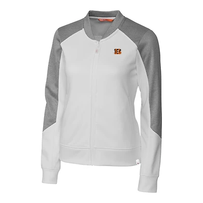 Women's Cutter & Buck Cincinnati Bengals Pop Fly Full-Zip Jacket