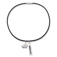 Women's Erik Jones Pendant On Leather Necklace