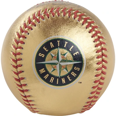 Seattle Mariners Rawlings Gold Leather Baseball