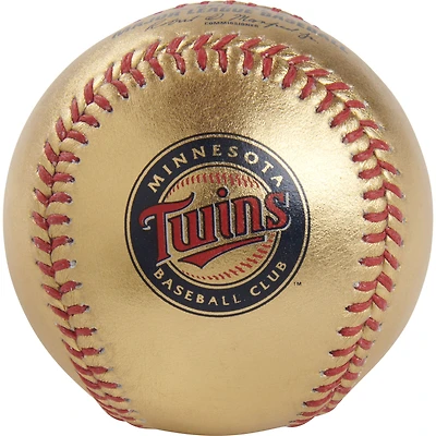 Minnesota Twins Rawlings Gold Leather Baseball
