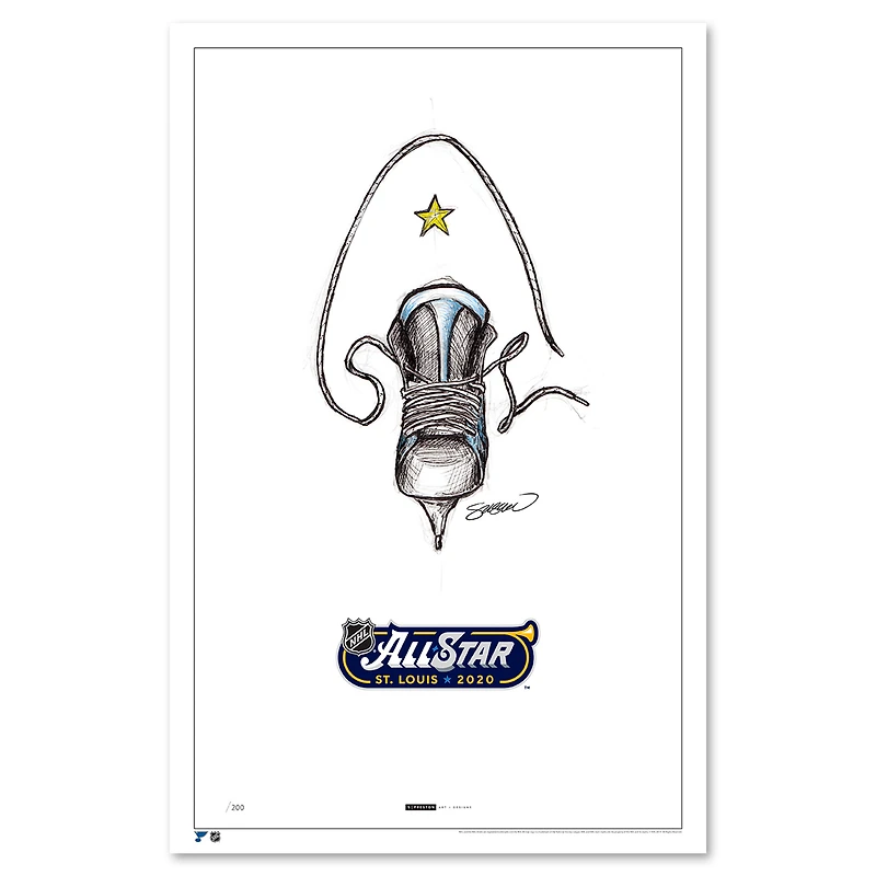 St. Louis Blues 2020 NHL All-Star Game 11'' x 17'' Art Poster