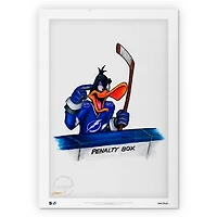 Tampa Bay Lightning Daffy Duck 14'' x 20'' Limited Edition Fine Art Print