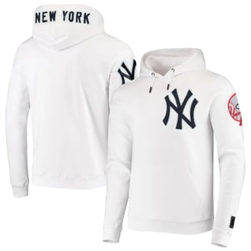 Men's Pro Standard New York Yankees White Collection Pullover Hoodie