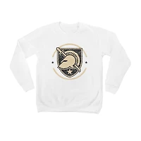 Youth White Army Black Knights End Zone Pullover Sweatshirt