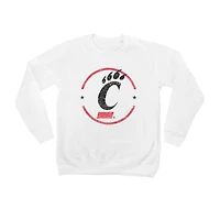 Youth White Cincinnati Bearcats End Zone Pullover Sweatshirt