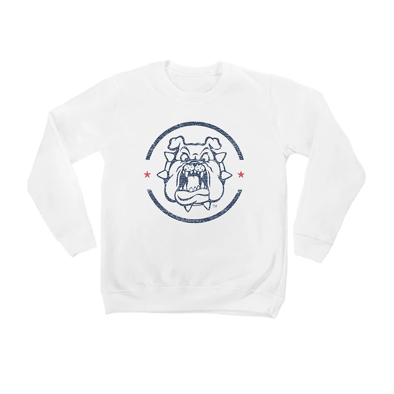 Youth White Fresno State Bulldogs End Zone Pullover Sweatshirt