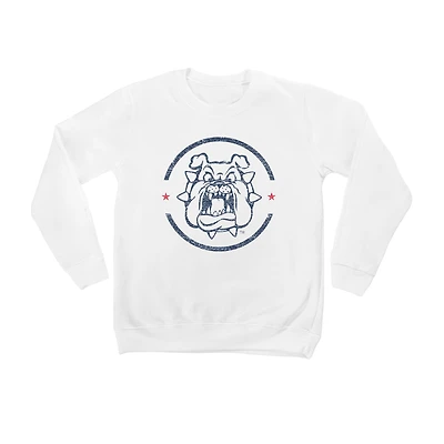 Youth White Fresno State Bulldogs End Zone Pullover Sweatshirt