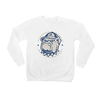 Youth White Georgetown Hoyas End Zone Pullover Sweatshirt