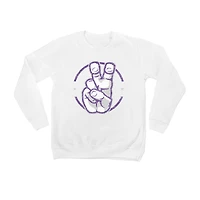 Youth White TCU Horned Frogs End Zone Pullover Sweatshirt