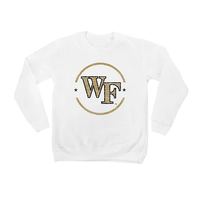 Youth White Wake Forest Demon Deacons End Zone Pullover Sweatshirt