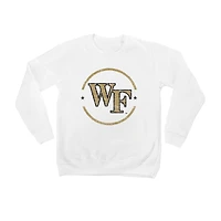 Youth White Wake Forest Demon Deacons End Zone Pullover Sweatshirt