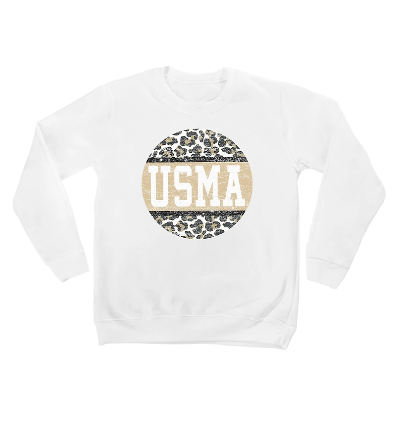Youth White Army Black Knights Scoop & Score Pullover Sweatshirt