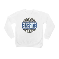 Youth White Boise State Broncos Scoop & Score Pullover Sweatshirt