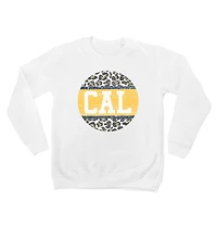 Youth White Cal Bears Scoop & Score Pullover Sweatshirt