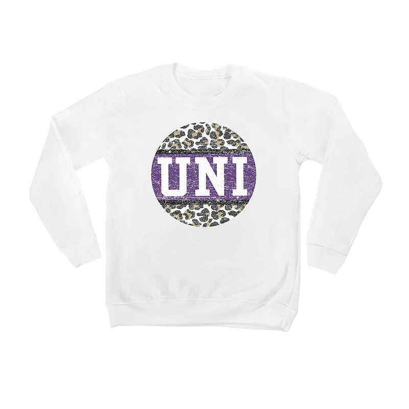 Youth White Northern Iowa Panthers Scoop & Score Pullover Sweatshirt