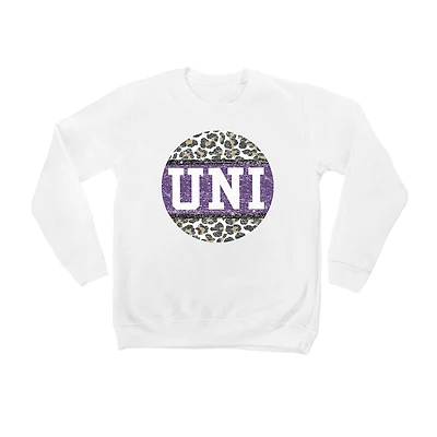 Youth White Northern Iowa Panthers Scoop & Score Pullover Sweatshirt