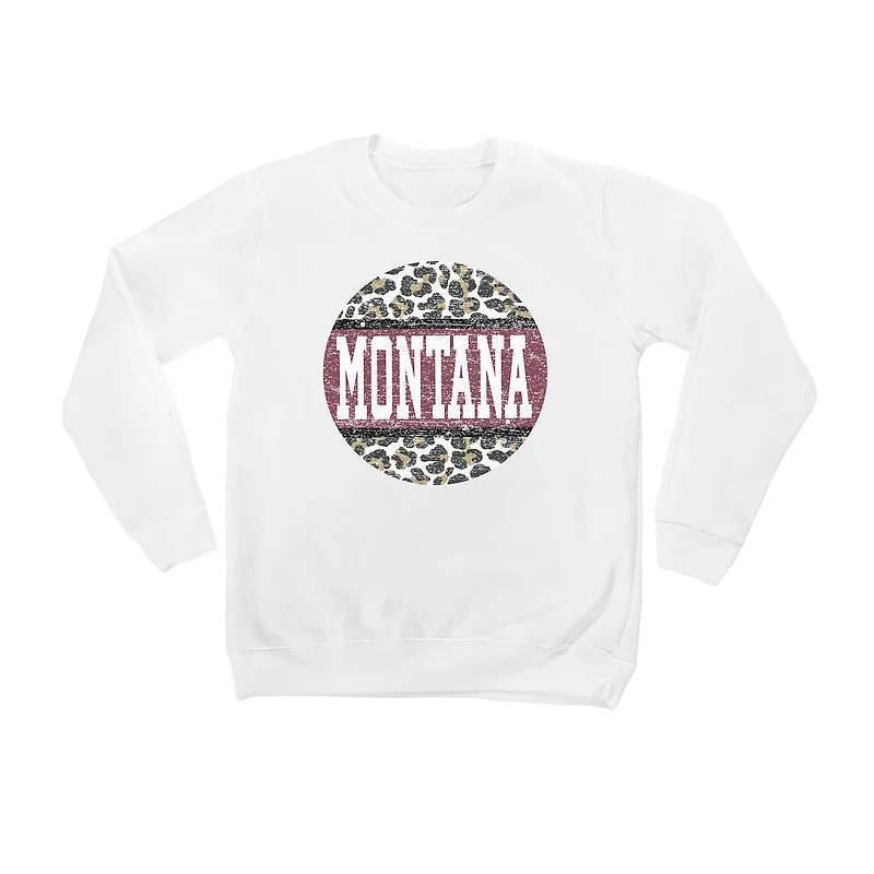 Youth White Montana Grizzlies Scoop & Score Pullover Sweatshirt