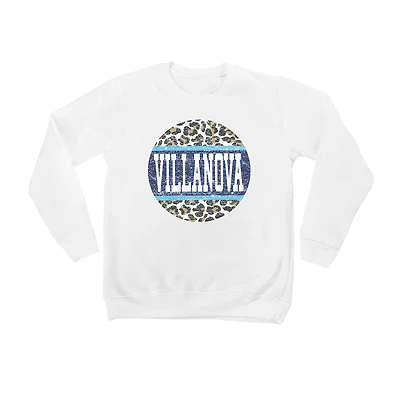 Youth White Villanova Wildcats Scoop & Score Pullover Sweatshirt