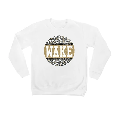 Youth White Wake Forest Demon Deacons Scoop & Score Pullover Sweatshirt