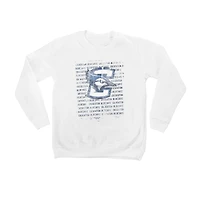 Youth White Creighton Bluejays Bold Type Pullover Sweatshirt