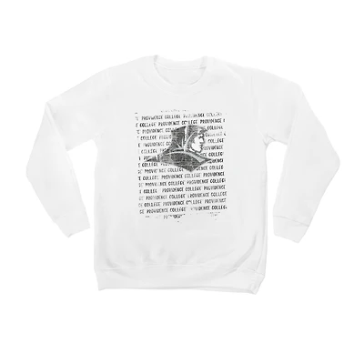 Youth White Providence Friars Bold Type Pullover Sweatshirt