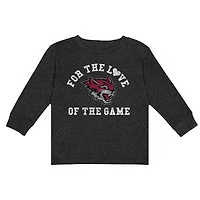 Toddler Charcoal Cal State Chico Wildcats For the Love Long Sleeve T-Shirt