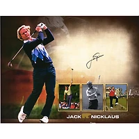 Jack Nicklaus Autographed 16" x 20" 18-Time Major Champion Collage Photograph
