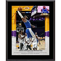 LeBron James Los Angeles Lakers 10.5" x 13" 3rd Player In NBA History to Score 35000 Points Sublimated Plaque
